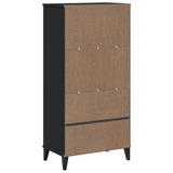Bookcase VIKEN Black 60x35x123 cm Engineered Wood - Low Angle