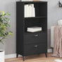 Bookcase VIKEN Black 60x35x123 cm Engineered Wood