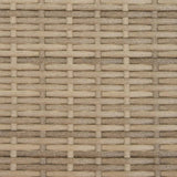 Garden Sofa 2-Seater with Parasol and Stools Beige Poly Rattan