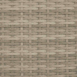 Garden Sofa 2-Seater with Parasol and Stools Light Grey Poly Rattan
