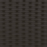 Garden Sofa 2-Seater with Stools Black Poly Rattan