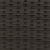 Garden Sofa 2-Seater with Stools Black Poly Rattan
