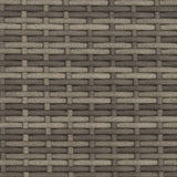Garden Sofa 2-Seater with Stools Grey Poly Rattan