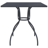 3 Piece Garden Dining Set Anthracite Metal Mesh - Close-Up Angle