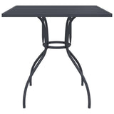 5 Piece Garden Dining Set Anthracite Metal Mesh - Close-Up Angle