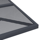 5 Piece Garden Dining Set Anthracite Metal Mesh - Low Angle
