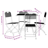 5 Piece Garden Dining Set Anthracite Metal Mesh - Extra Image