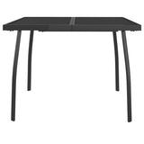 5 Piece Garden Dining Set Anthracite Metal Mesh - Close-Up Angle