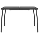5 Piece Garden Dining Set Anthracite Metal Mesh