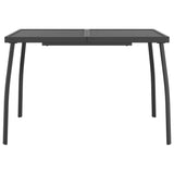 5 Piece Garden Dining Set Anthracite Metal Mesh - Close-Up Angle