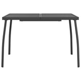 7 Piece Garden Dining Set Anthracite Metal Mesh - Close-Up Angle