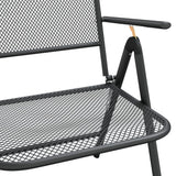 5 Piece Garden Dining Set Anthracite Metal Mesh - Extra Image