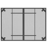 7 Piece Garden Dining Set Anthracite Metal Mesh - Close-Up Angle