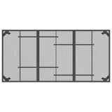 7 Piece Garden Dining Set Anthracite Metal Mesh