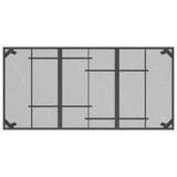 9 Piece Garden Dining Set Anthracite Metal Mesh - Close-Up Angle