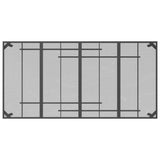 9 Piece Garden Dining Set Anthracite Metal Mesh - Close-Up Angle