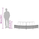 Hot Tub Benches with Cushions 2 pcs Grey Poly Rattan - Extra Image