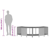 Storage Shelves for Hot Tub 2 pcs Black Poly Rattan - Extra Image