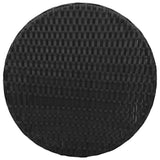 3 Piece Bistro Set with Cushions Black Poly Rattan