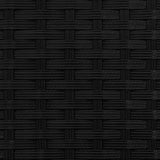 Garden Sofa 3-Seater with Canopy and Stools Black Poly Rattan