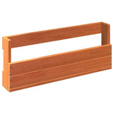 Wall-mounted Shoe Racks 2 pcs Wax Brown 59x8.5x23.5 cm Solid Wood Pine - 45-Degree Angle