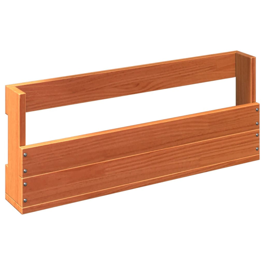 Wall-mounted Shoe Racks 2 pcs Wax Brown 59x8.5x23.5 cm