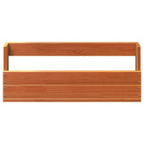 Wall-mounted Shoe Racks 2 pcs Wax Brown 59x8.5x23.5 cm Solid Wood Pine - Rear View