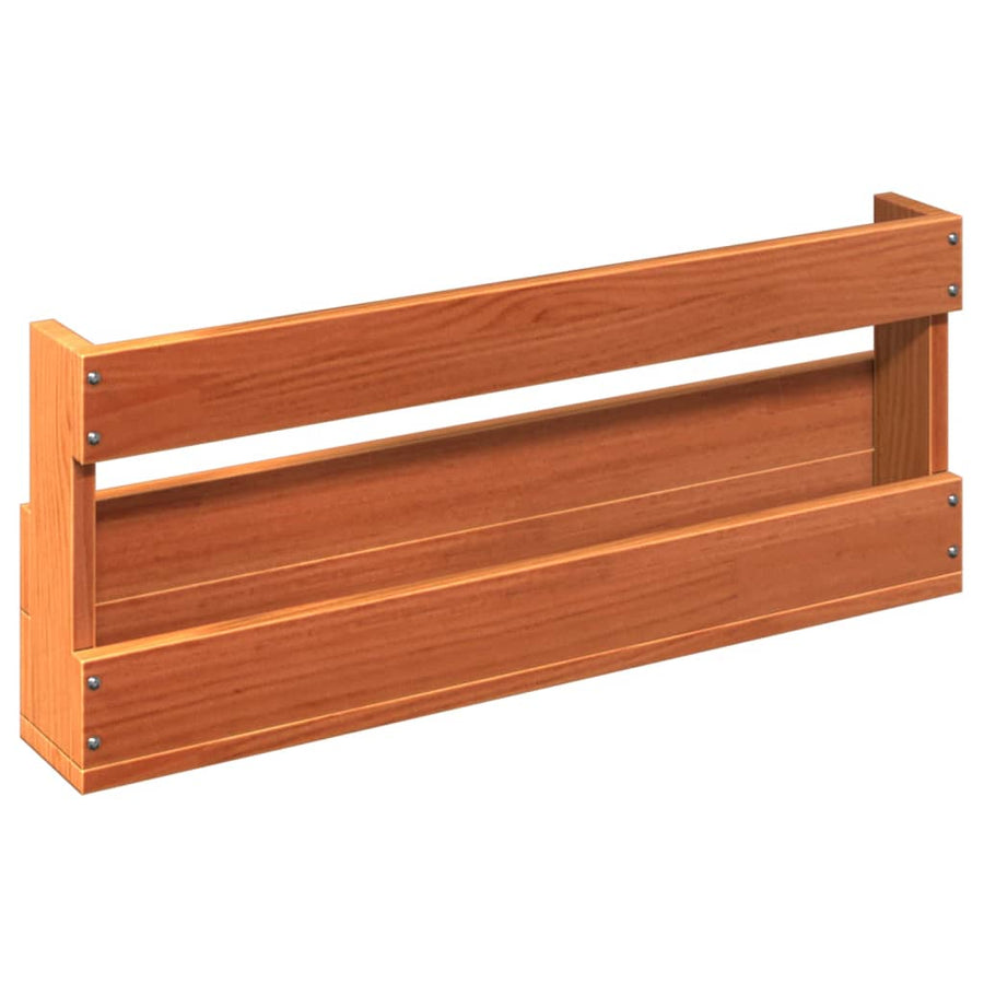 Wall-mounted Shoe Racks 2 pcs Wax Brown 59x8.5x23.5 cm