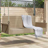 Swing Bench Beige 119x56x48 cm Poly Rattan