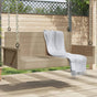 Swing Bench Beige 119x56x48 cm Poly Rattan