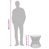 Coffee Table with Wire Base Black Ø 45x44 cm Solid Wood Acacia - Extra Image