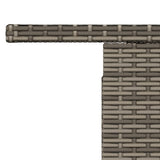 Garden Table Grey 100x55x73 cm Poly Rattan and Acacia Wood - Extra Image