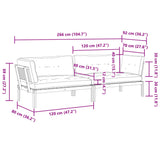 Garden Pallet Corner Sofas 2 pcs with Cushions Solid Wood Acacia - Low Angle