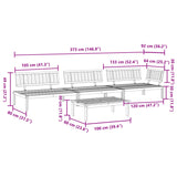 4 Piece Garden Pallet Sofa Set Solid Wood Acacia - Low Angle