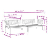 Garden Pallet Corner Sofas 2 pcs Solid Wood Acacia - 45-Degree Angle