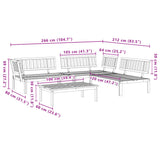 4 Piece Garden Pallet Sofa Set Solid Wood Acacia