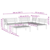 4 Piece Garden Pallet Sofa Set Solid Wood Acacia - Low Angle