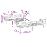 5 Piece Garden Pallet Sofa Set Solid Wood Acacia - Close-Up Angle