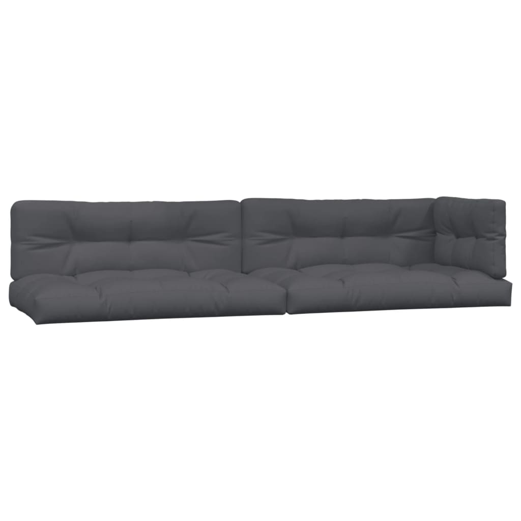 4 Piece Garden Pallet Sofa Set with Cushions Solid Wood Acacia