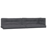 4 Piece Garden Pallet Sofa Set with Cushions Solid Wood Acacia - Rear View