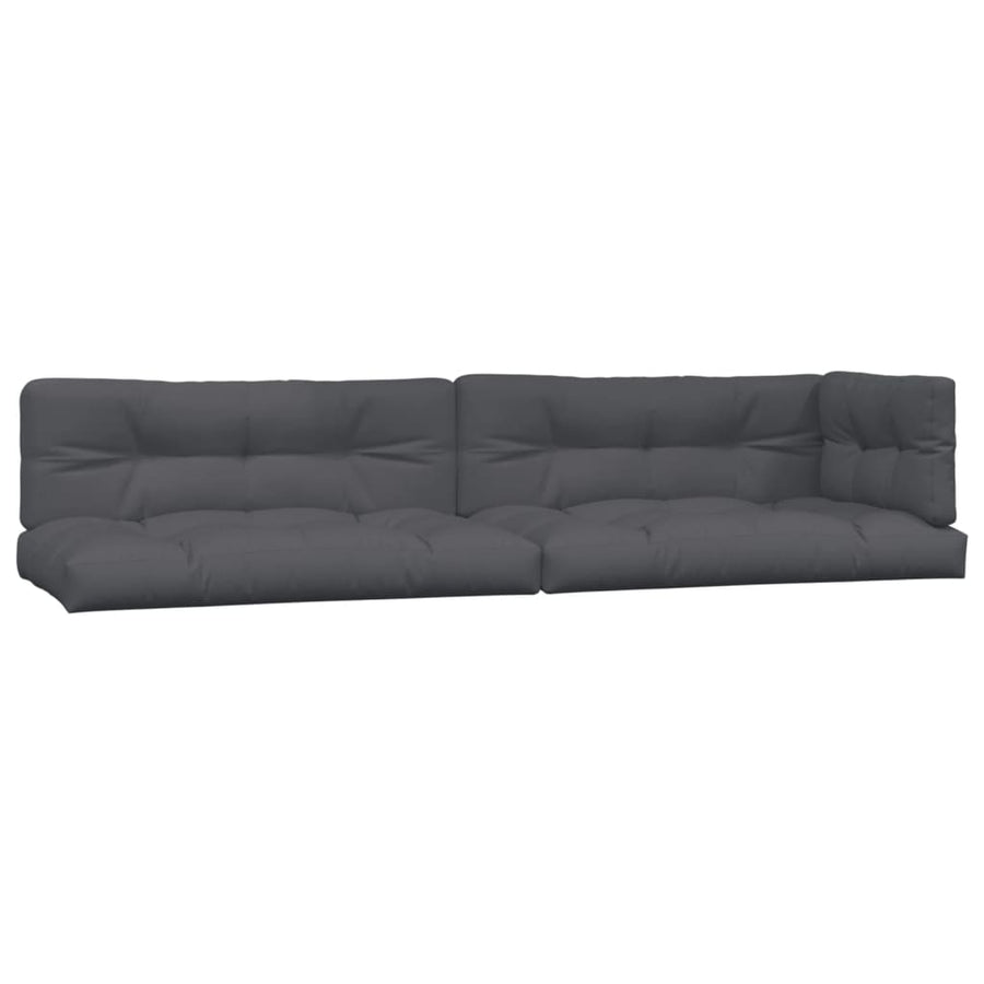 4 Piece Garden Pallet Sofa Set with Cushions Solid Wood Acacia