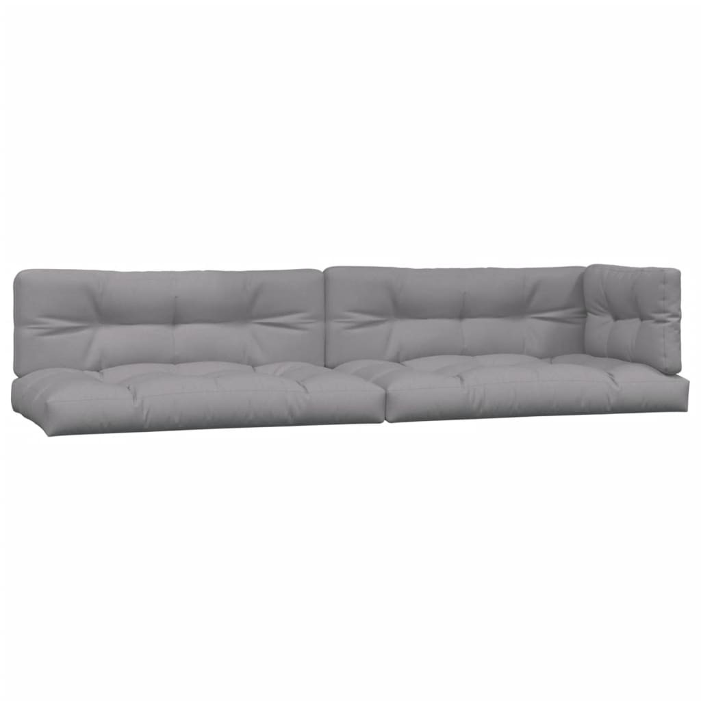 4 Piece Garden Pallet Sofa Set with Cushions Solid Wood Acacia