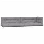 4 Piece Garden Pallet Sofa Set with Cushions Solid Wood Acacia