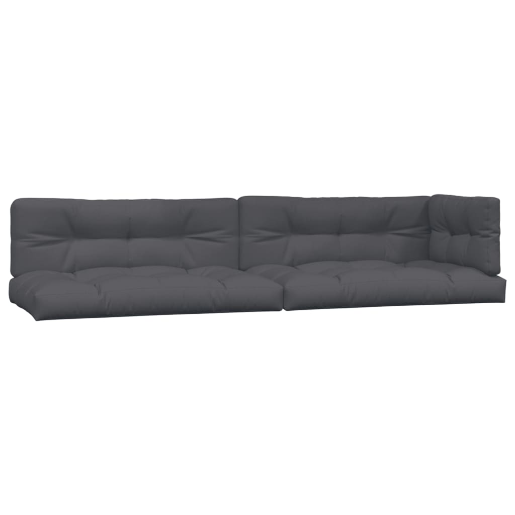 4 Piece Garden Pallet Sofa Set with Cushions Solid Wood Acacia