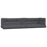 4 Piece Garden Pallet Sofa Set with Cushions Solid Wood Acacia - Rear View