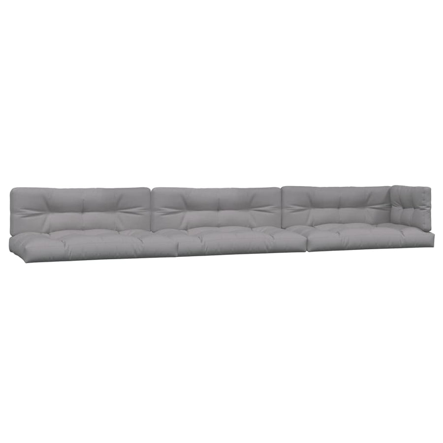 5 Piece Garden Pallet Sofa Set with Cushions Solid Wood Acacia