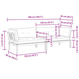 Garden Pallet Corner Sofas with Cushions 2 pcs Solid Wood Acacia
