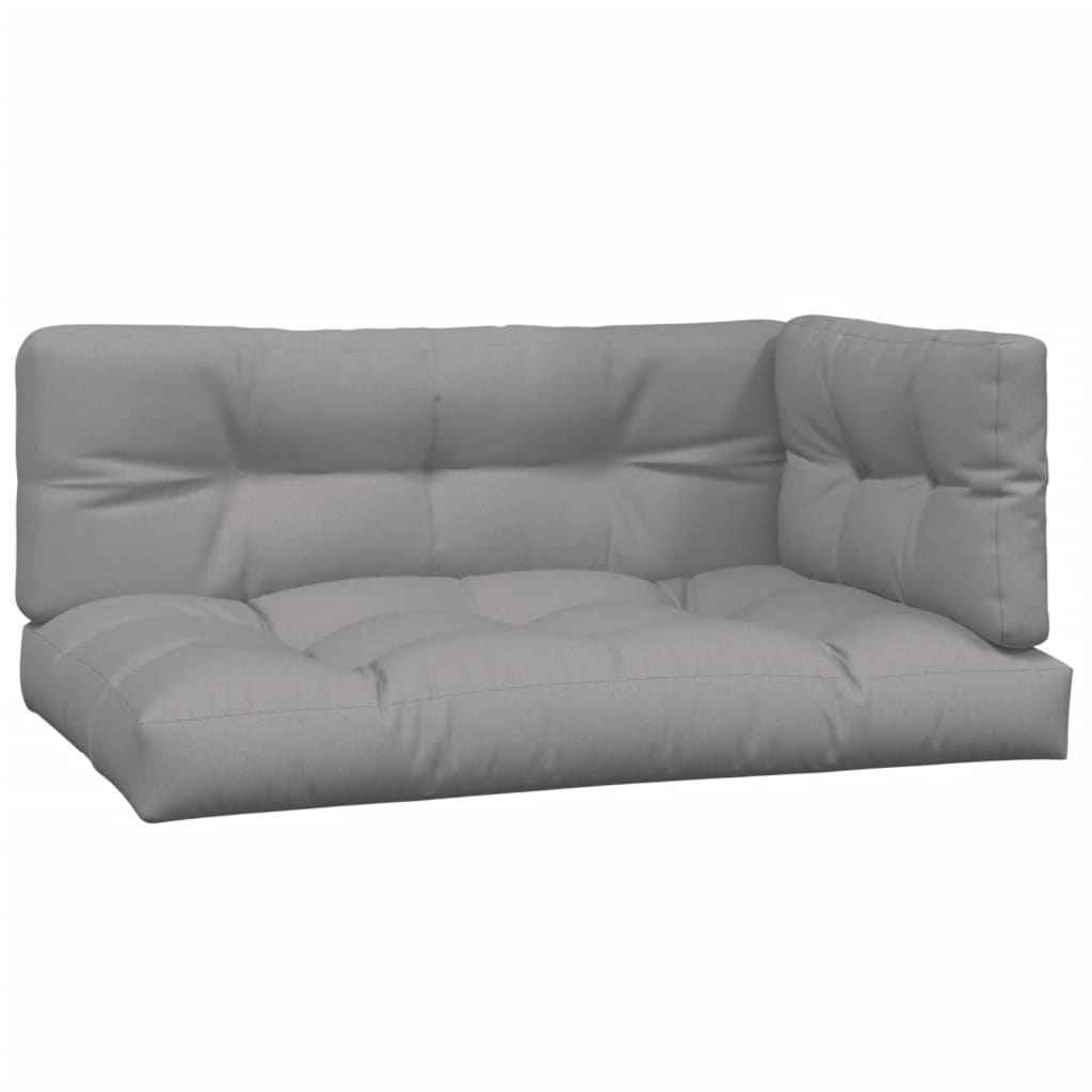 4 Piece Garden Pallet Sofa Set with Cushions Solid Wood Acacia