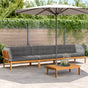 4 Piece Garden Pallet Sofa Set with Cushions Solid Wood Acacia