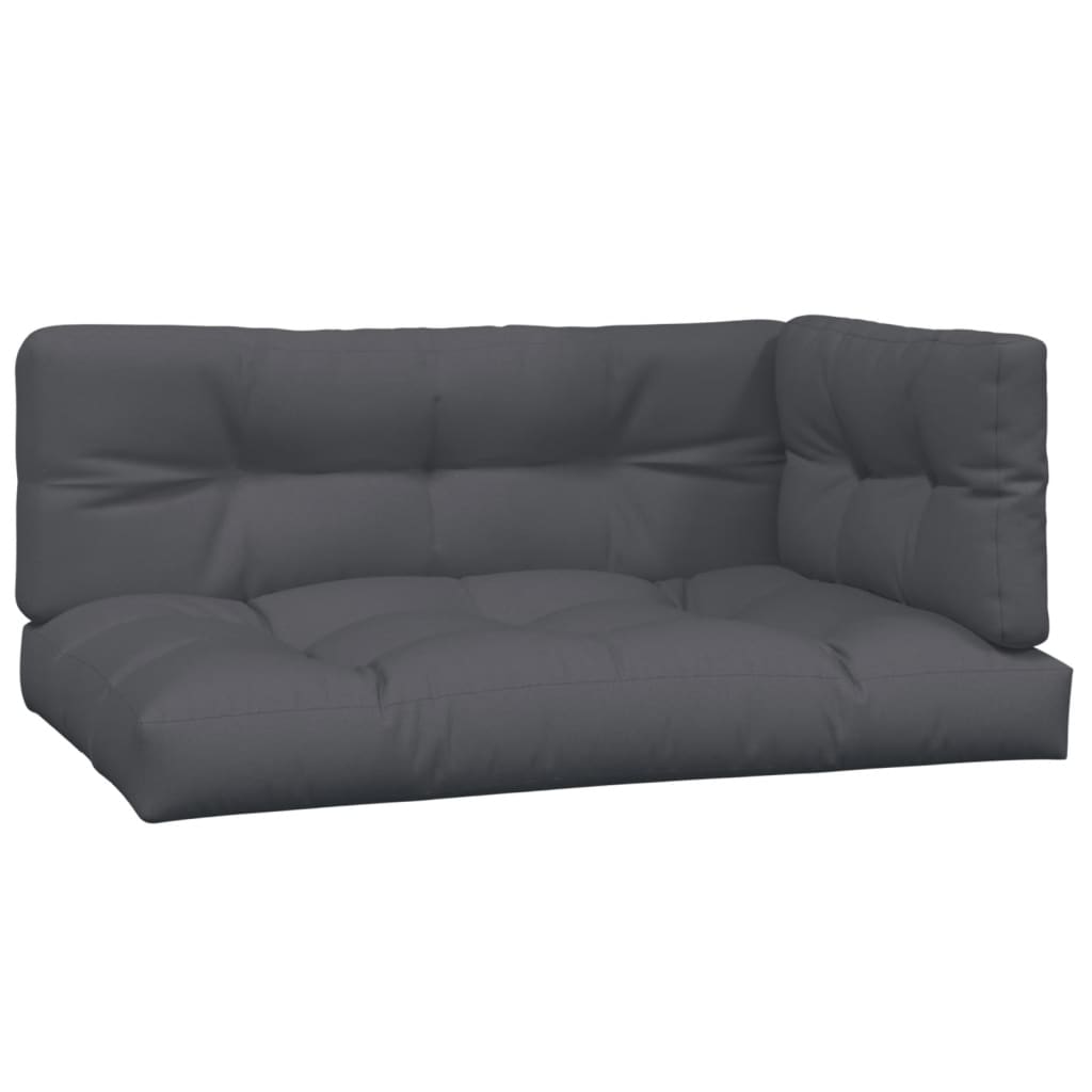 4 Piece Garden Pallet Sofa Set with Cushions Solid Wood Acacia
